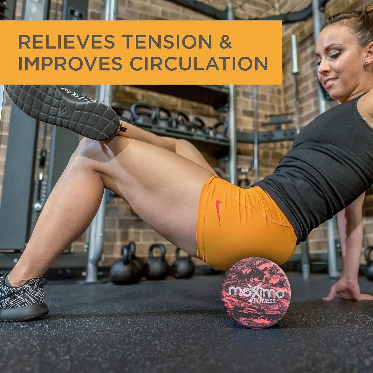 Maximo Fitness Foam Roller - High Density Exercise Roller for Trigger Point Self Massage, Muscle and Back Roller for Fitness, Physical Therapy, Yoga and Pilates, Gym Equipment
