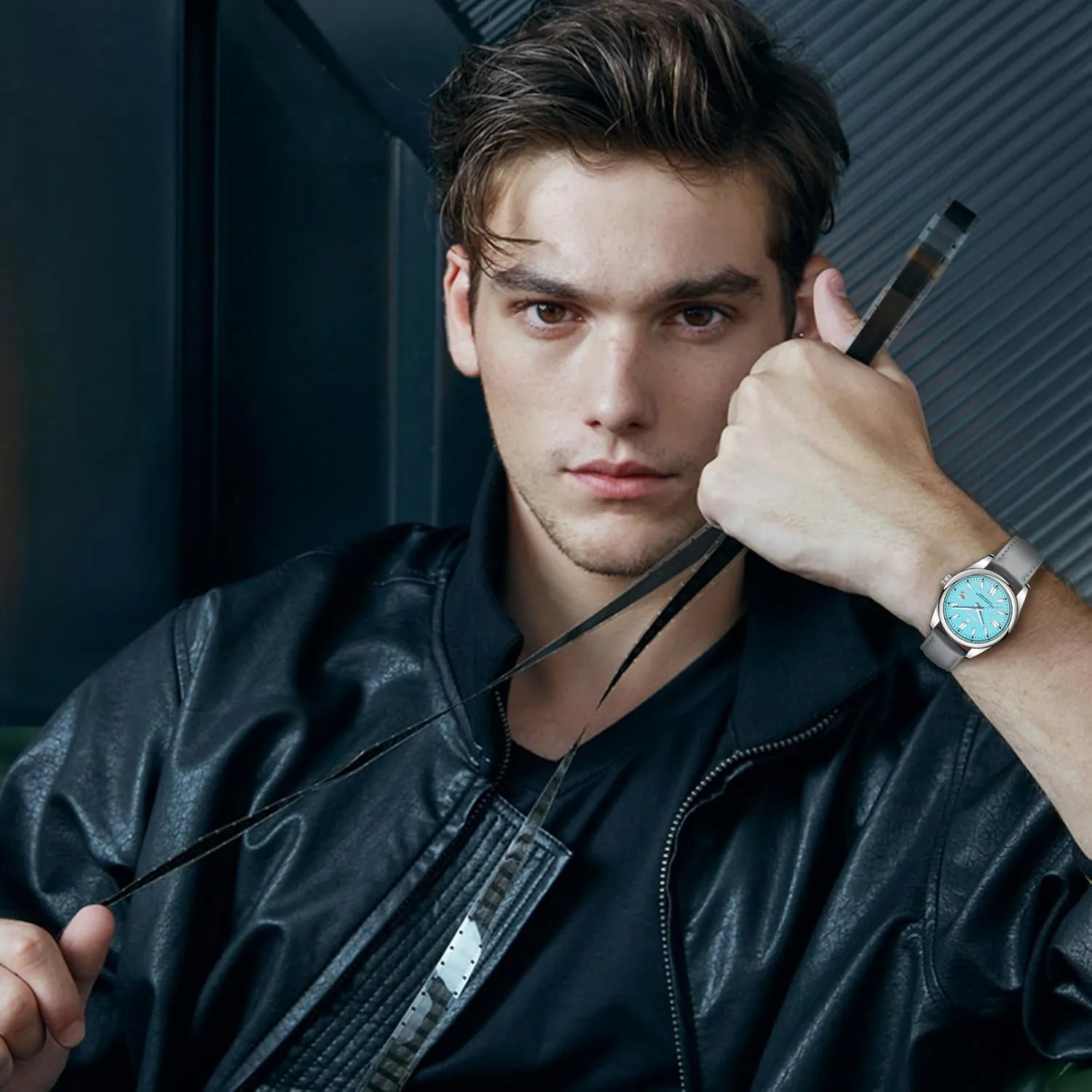 Men Watch Waterproof Stainless Steel Watch for Men Analog Chronograph Fashion Watch, Easy Read Men Dress Watch Luminous Watch Elegant Gift