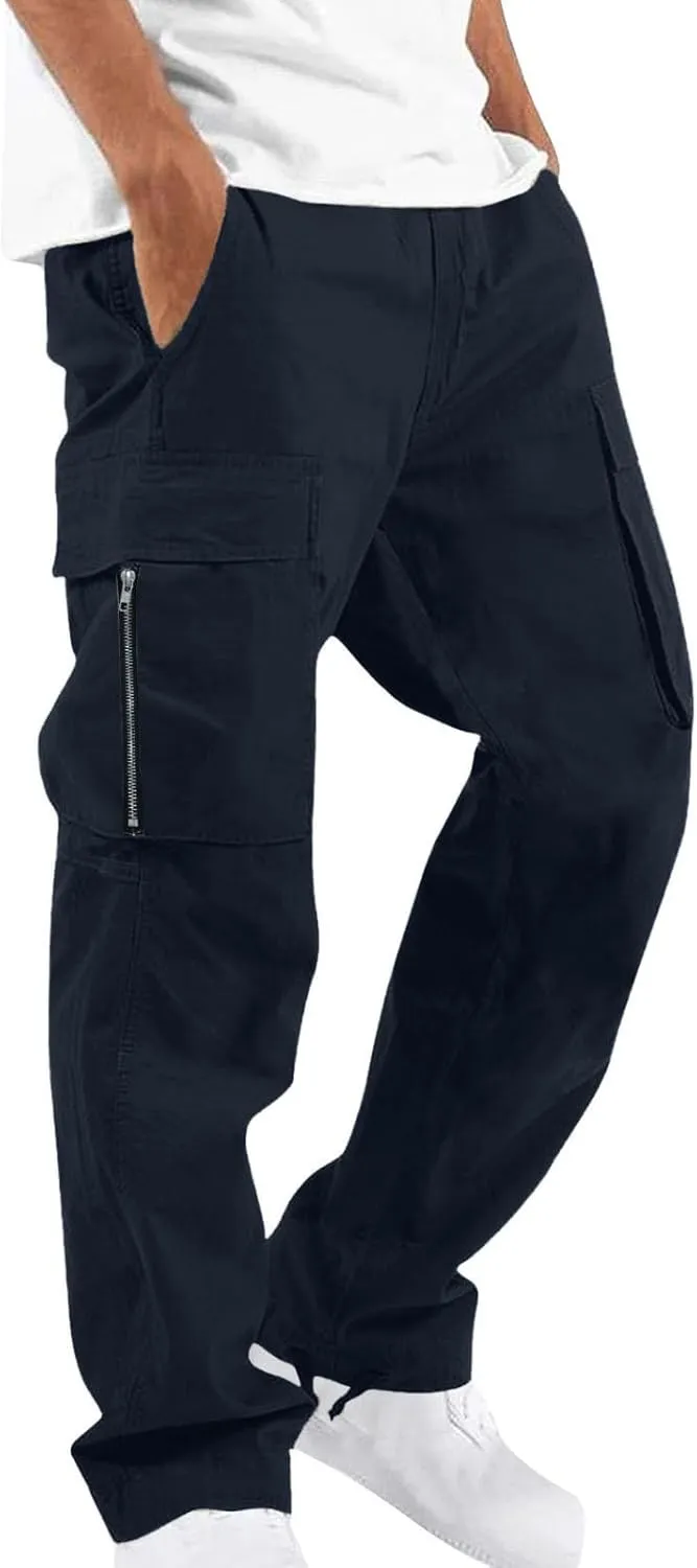 Men's Cargo Work Pants Quick Dry Waterproof Lightweight Tactical Pants Travel Fishing Camping Outdoor Pants
