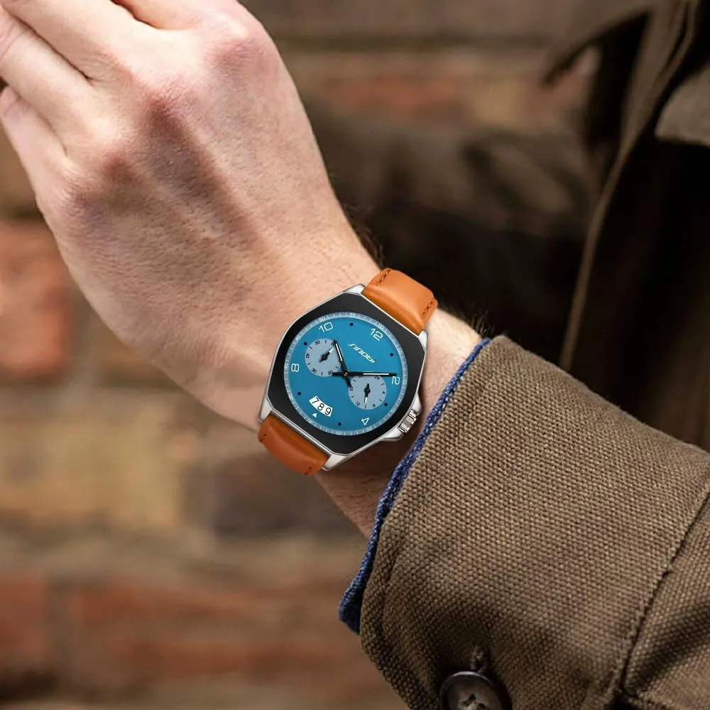 Men’s Fashion Business Watch Analog Quartz Waterproof Luminous Casual Watches for Men with Calendar