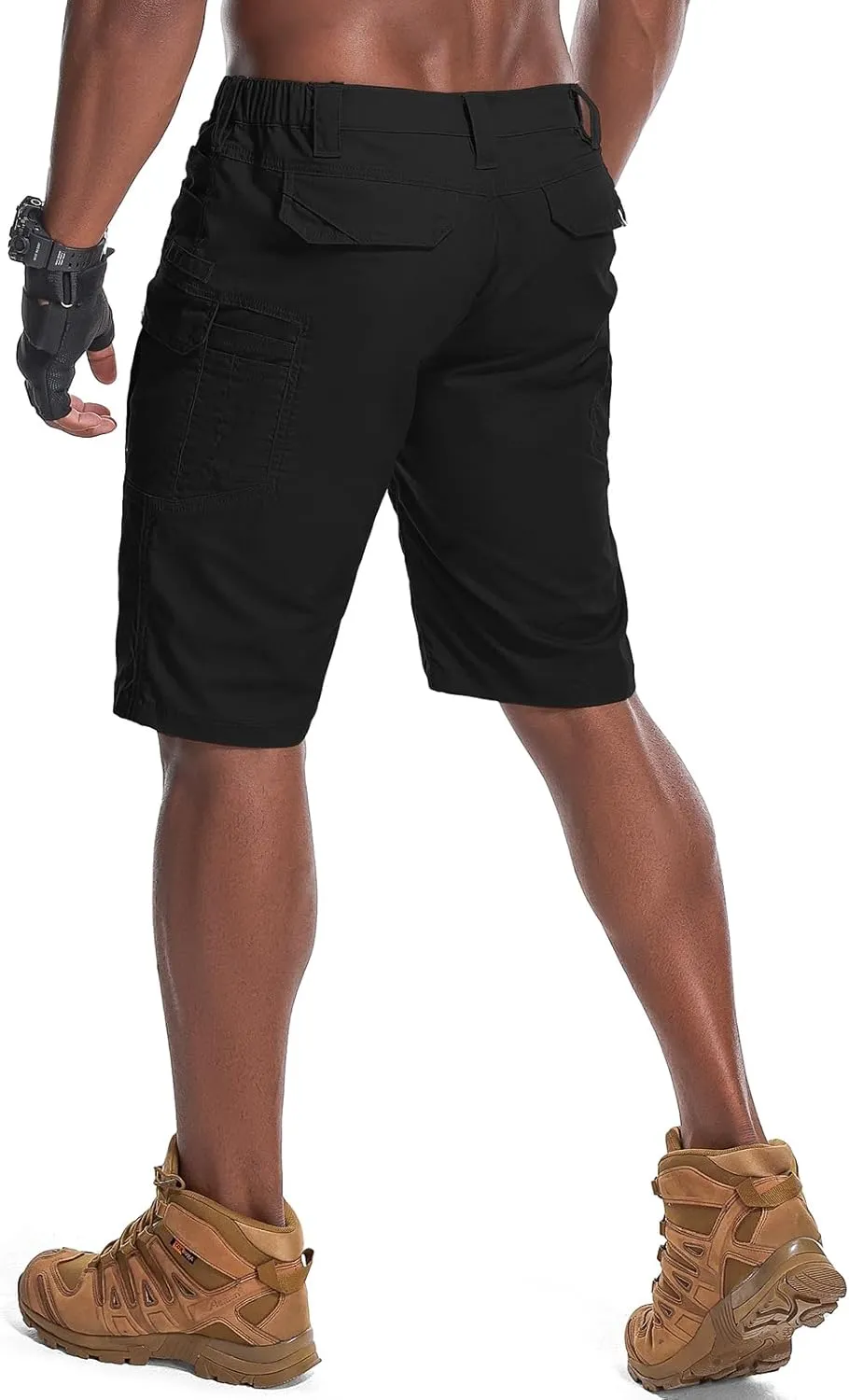 Men's Hiking Cargo Tactical Shorts with Multi Pockets Stretch Water Resistant Shorts Outdoor Hiking Fishing Camping