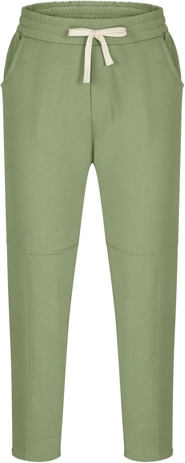 Mens Joggers with Pockets Relaxed Fit Elastic Waist Drawstring Sweatpants Casual Outdoor Athletic Gym Sport Trousers