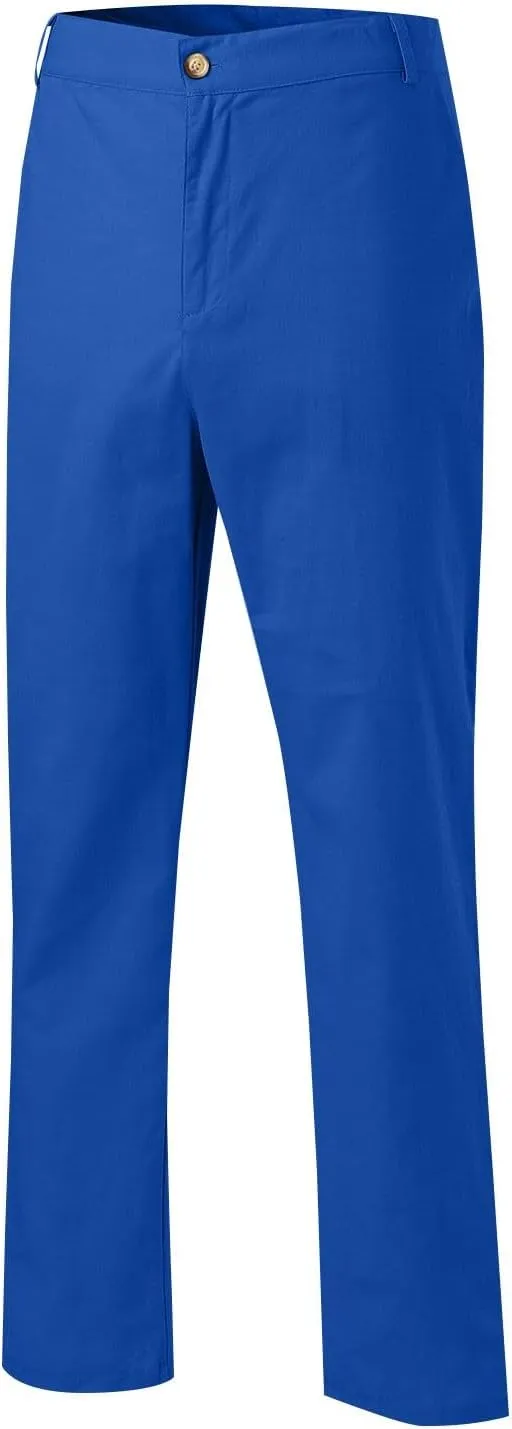 Men's Linen Pants Loose Fit Casual Summer Office Business Dress Pant Lightweight Baggy Beach Plain Vacation Trousers