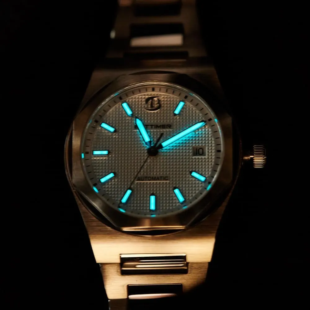 Men's Mechanical Automatic Watch Precision PT5000 Automatic Movement 40mm 316L Stainless Steel with Sapphire Crystal 100m Waterproof (10ATM) Date & Luminous Markers Self Winding Watch
