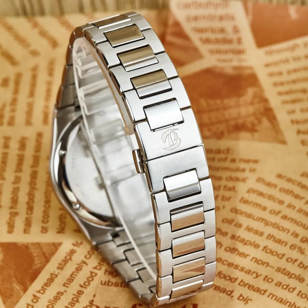 Men's Mechanical Automatic Watch Precision PT5000 Automatic Movement 40mm 316L Stainless Steel with Sapphire Crystal 100m Waterproof (10ATM) Date & Luminous Markers Self Winding Watch