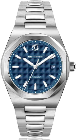 Men's Mechanical Automatic Watch Precision PT5000 Automatic Movement 40mm 316L Stainless Steel with Sapphire Crystal 100m Waterproof (10ATM) Date & Luminous Markers Self Winding Watch