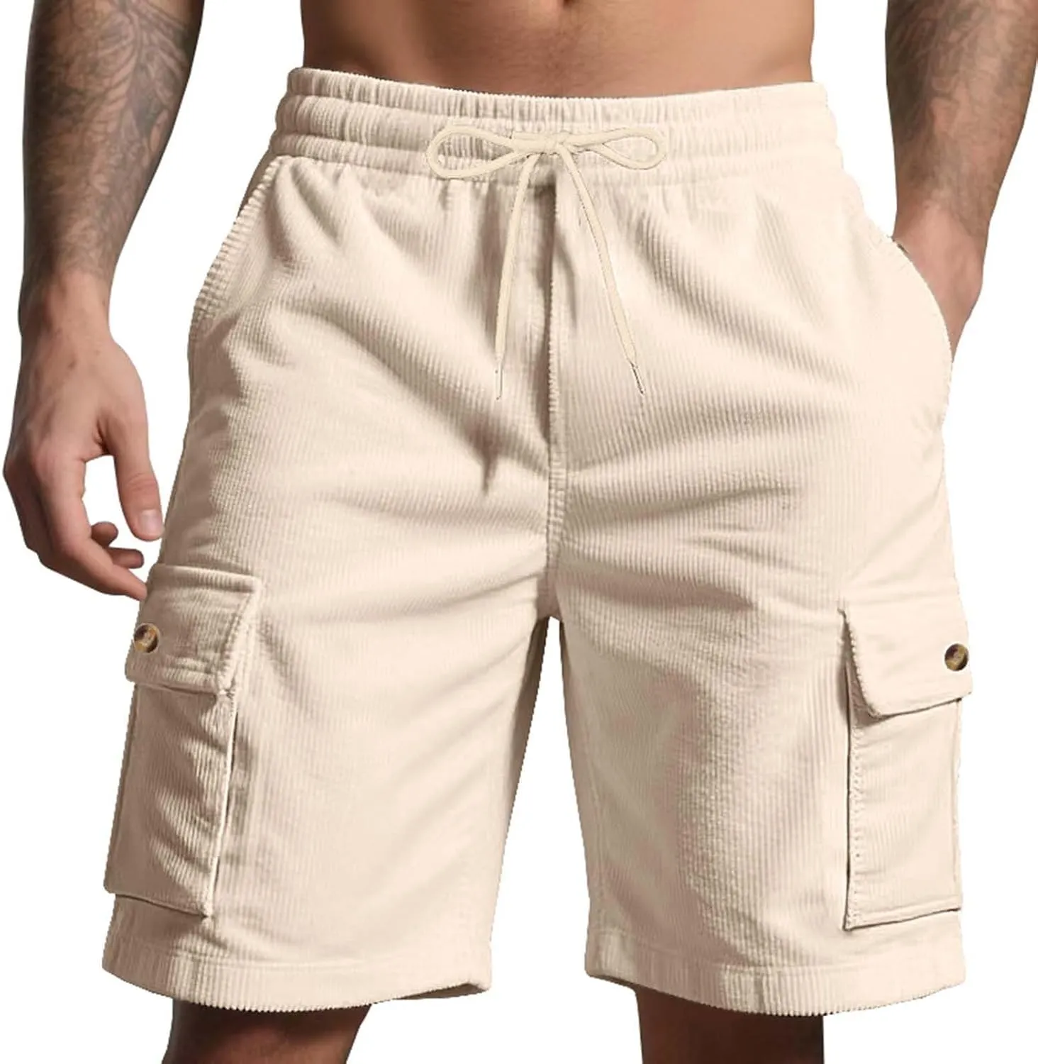 Men’s Quick-Dry Stretch Hiking Cargo Shorts with Pockets Quick Dry Lightweight Breathable Tactical Shorts Summer Travel 2025