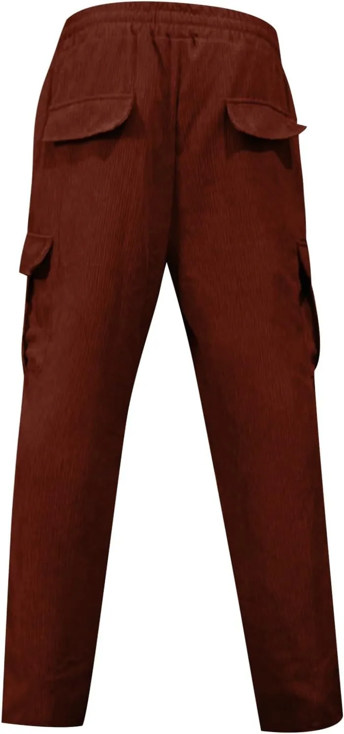 Mens Sweatpants Loose Fit Drawstring Elastic Waist Casual Baggy Pants Summer Hippie Hip Hop Trousers