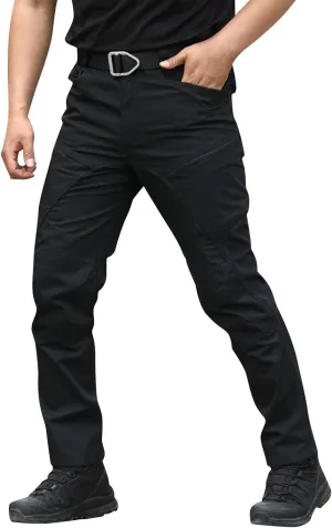 Mens Tactical Pants Camo Hiking Stretch Pants Hunting Construction Moisture Wicking Pant with Pockets