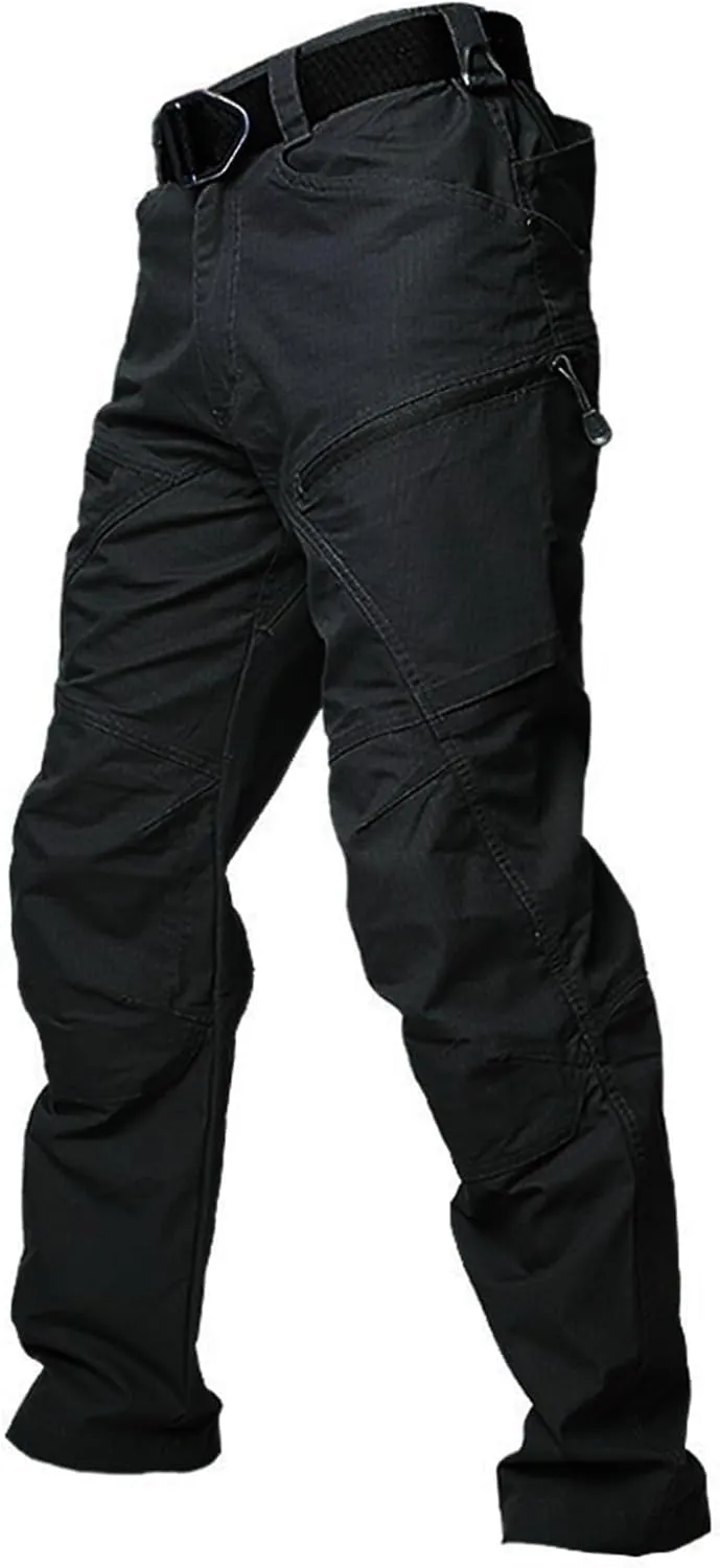 Mens Tactical Pants Camo Hiking Stretch Pants Hunting Construction Moisture Wicking Pant with Pockets