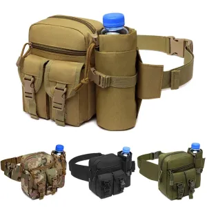 Men's Tactical Waist Pack - Nylon Belt Bag for Outdoor Sports and Hunting