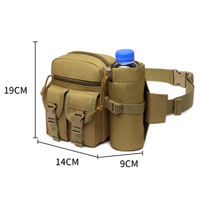 Men's Tactical Waist Pack - Nylon Belt Bag for Outdoor Sports and Hunting