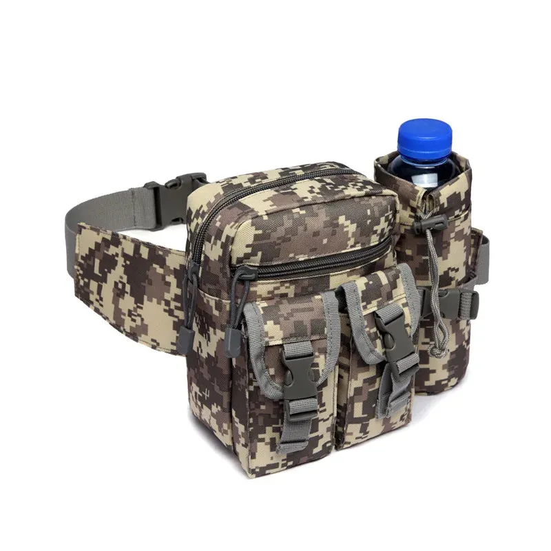 Men's Tactical Waist Pack - Nylon Belt Bag for Outdoor Sports and Hunting