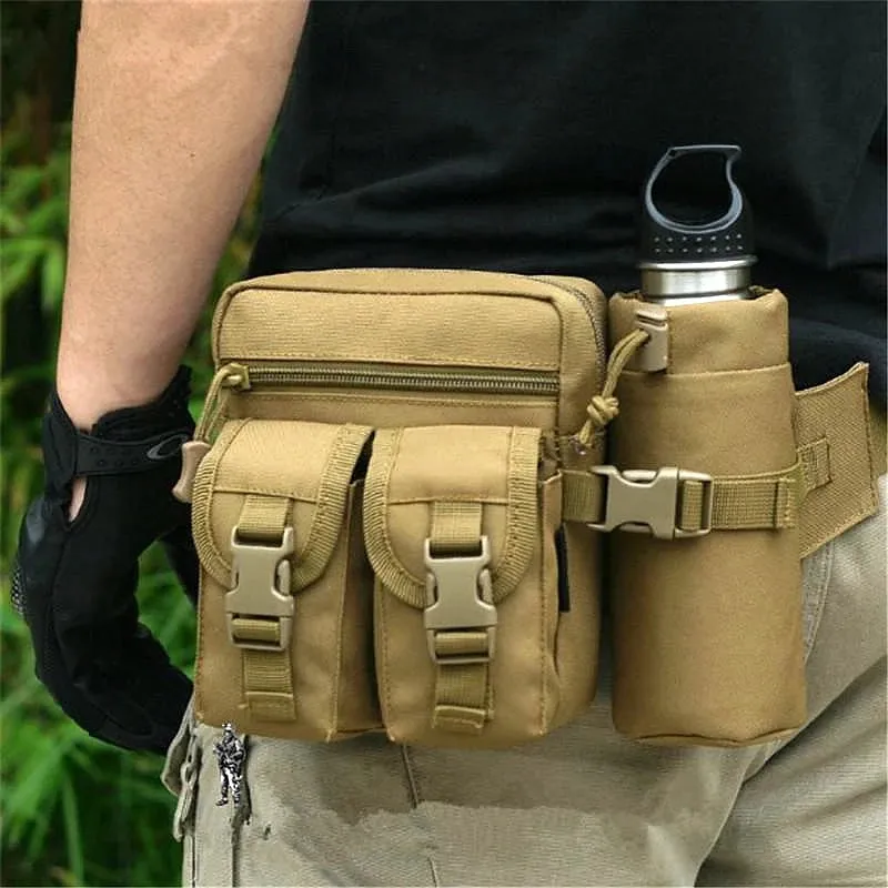 Men's Tactical Waist Pack - Nylon Belt Bag for Outdoor Sports and Hunting