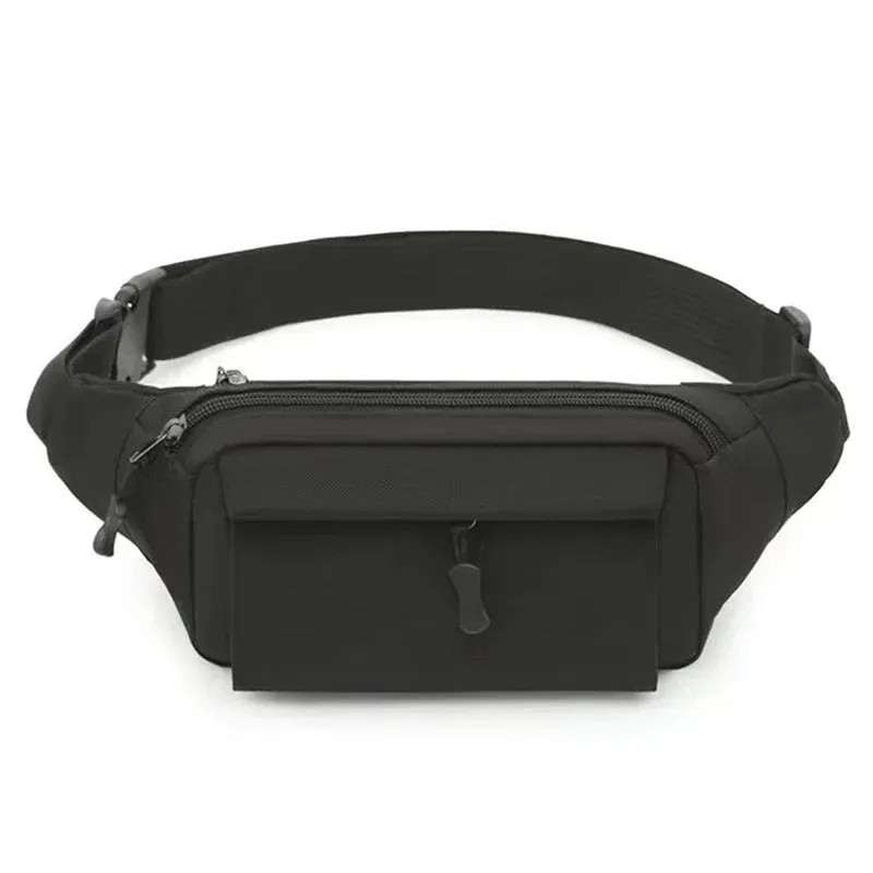 Men's Waist Bag Tactical Pouch Men Women Shoulder Belt Bags Hip Sack Oxford Cloth Waterproof Banana Male Fanny Pack for Phone