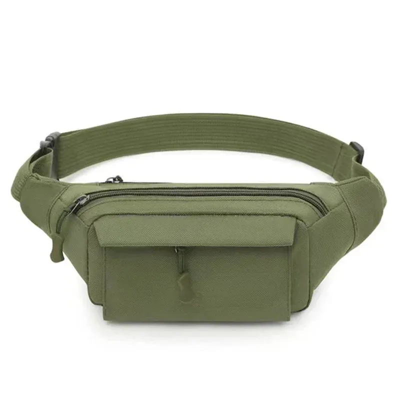 Men's Waist Bag Tactical Pouch Men Women Shoulder Belt Bags Hip Sack Oxford Cloth Waterproof Banana Male Fanny Pack for Phone