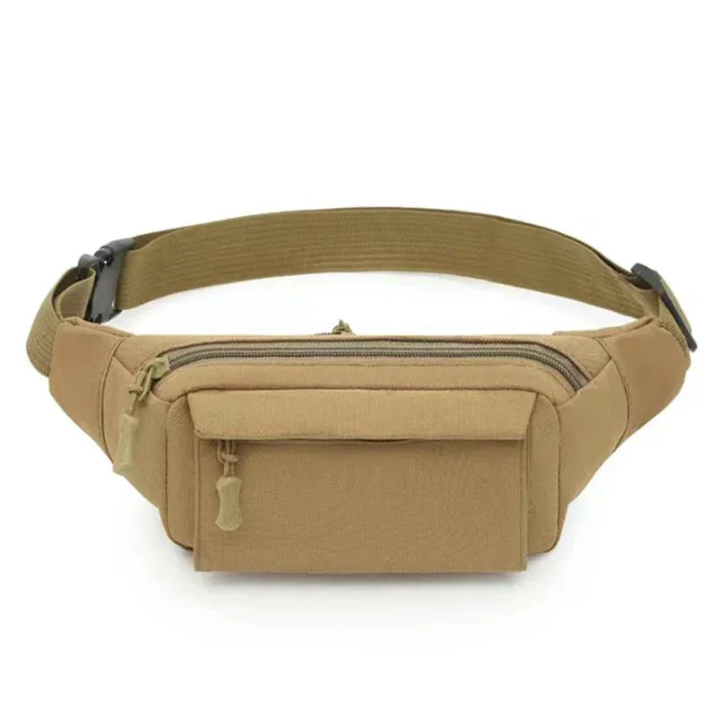 Men's Waist Bag Tactical Pouch Men Women Shoulder Belt Bags Hip Sack Oxford Cloth Waterproof Banana Male Fanny Pack for Phone