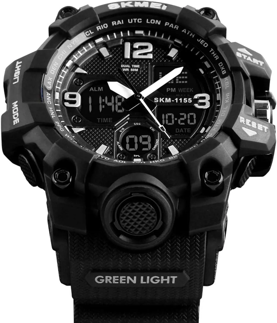 Mens Watch Military Sports Outdoor Waterproof Watches for Men Date Multi Function Tactics Alarm Stopwatch Analog Watches