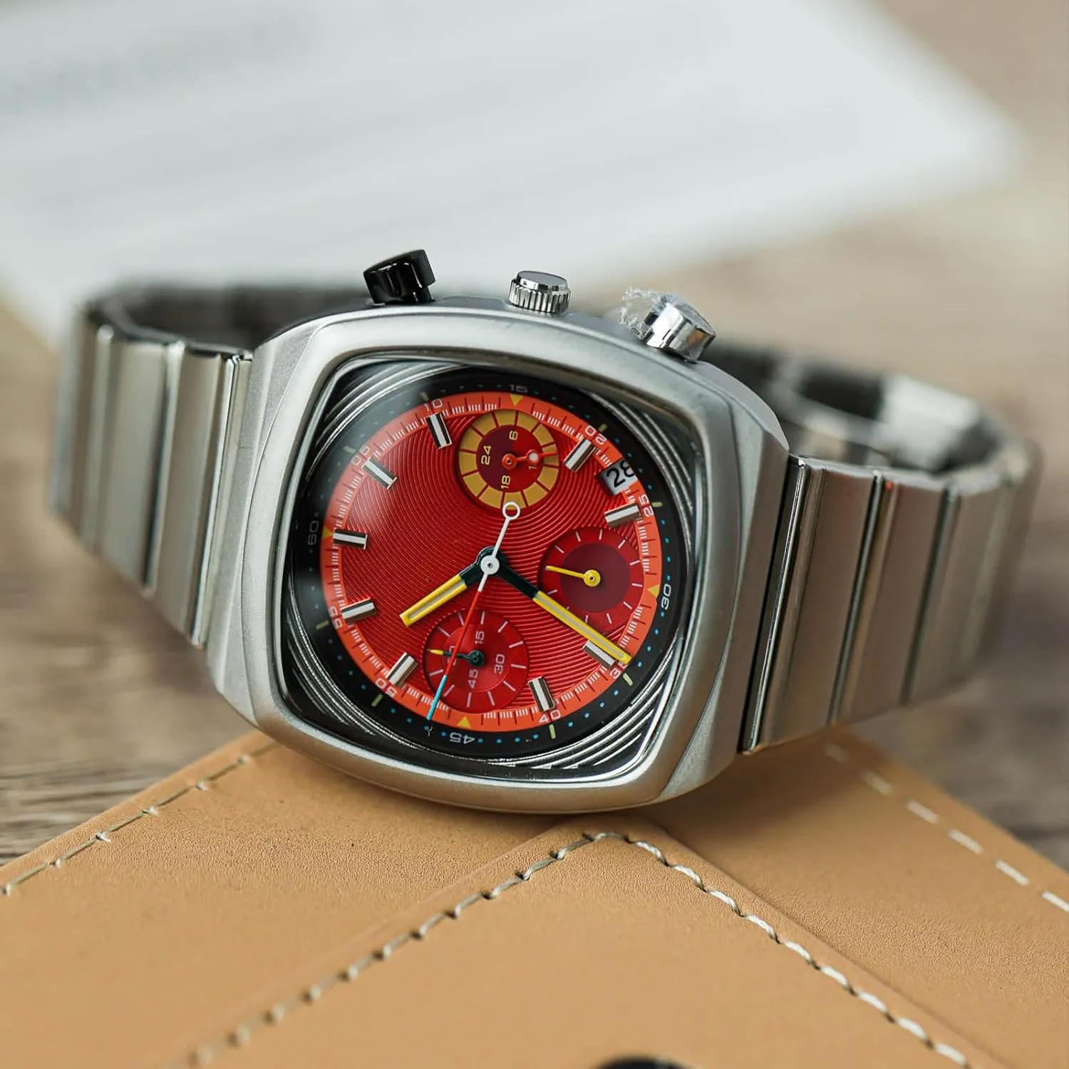 Mens Watch Waterproof Luminous Wrist Watches for Men Multifunction Chronograph Business Work Casual Fashion Sport Designer Dress Watch with Calendar Elegant Gifts for Men