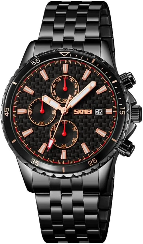 Mens Watches Luxury Quartz Chronograph 3sub Dial Watch for Men Casual Luminous Clock