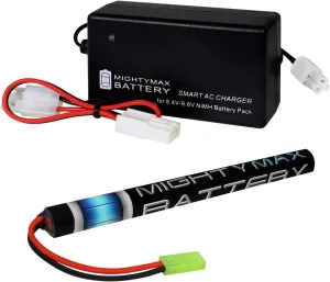 Mighty Max Battery 8.4V 1600mAh Replaces CYMA AK47 TSF Tactical RIS CM028U Gearbox   Charger