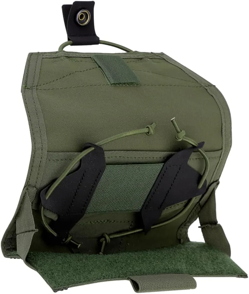 Military Molle Tactical Phone Holder Chest Folded Pouch,Plate Carrier Stand Map Bag,For Airsoft Paintball CS,Molle Universal Pack