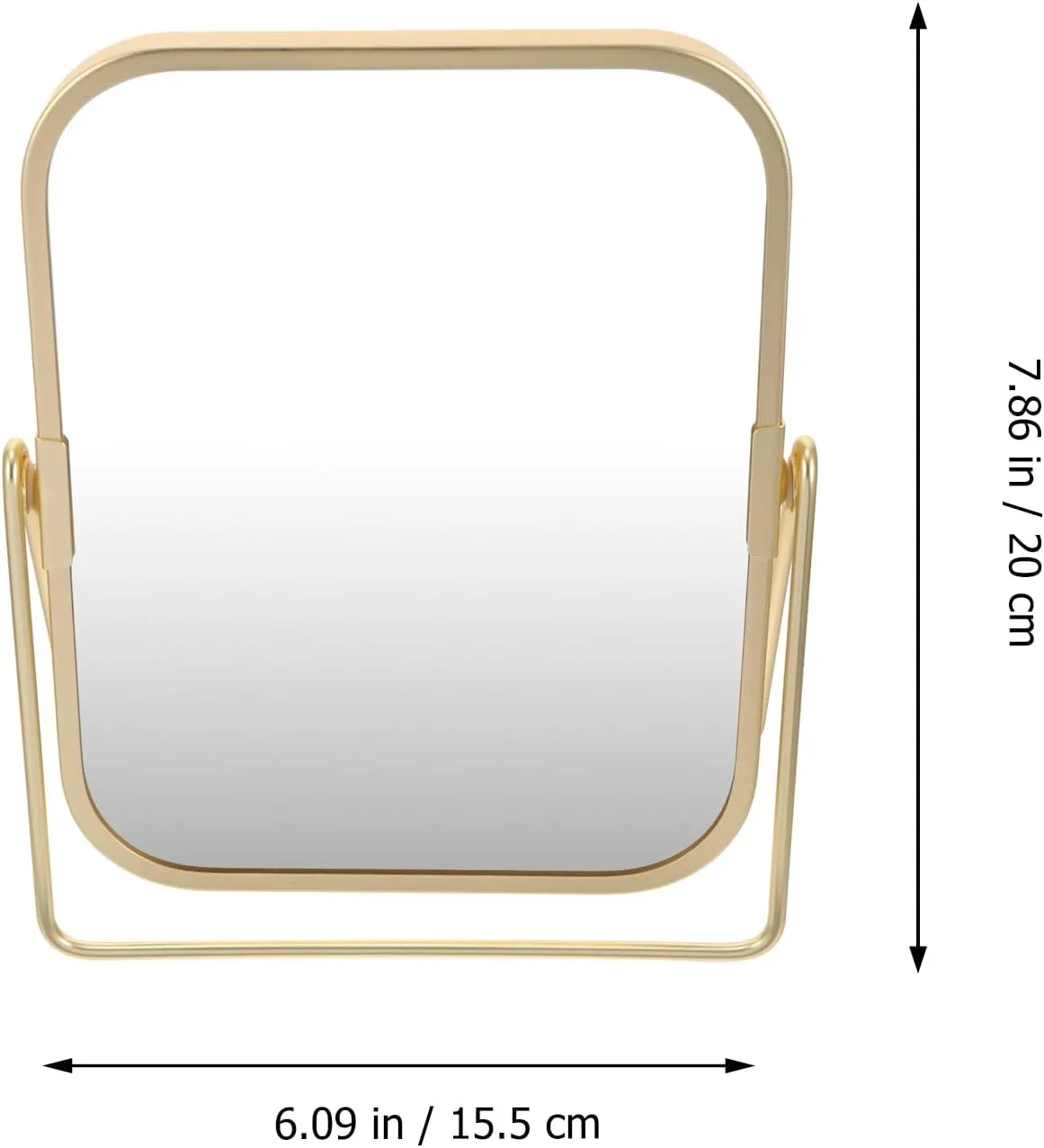 Mipcase Makeup Mirror, 360 Degree Swivel Vanity Mirror Portable Table Make Up Mirror for Bedroom Bathroom