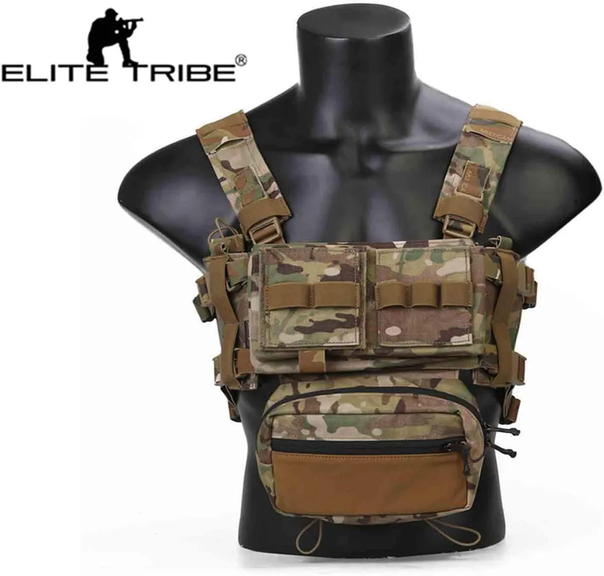 MK3 Modular Lightweight Chest Rig Micro Fight Chissis 5.56 Mag Pouch