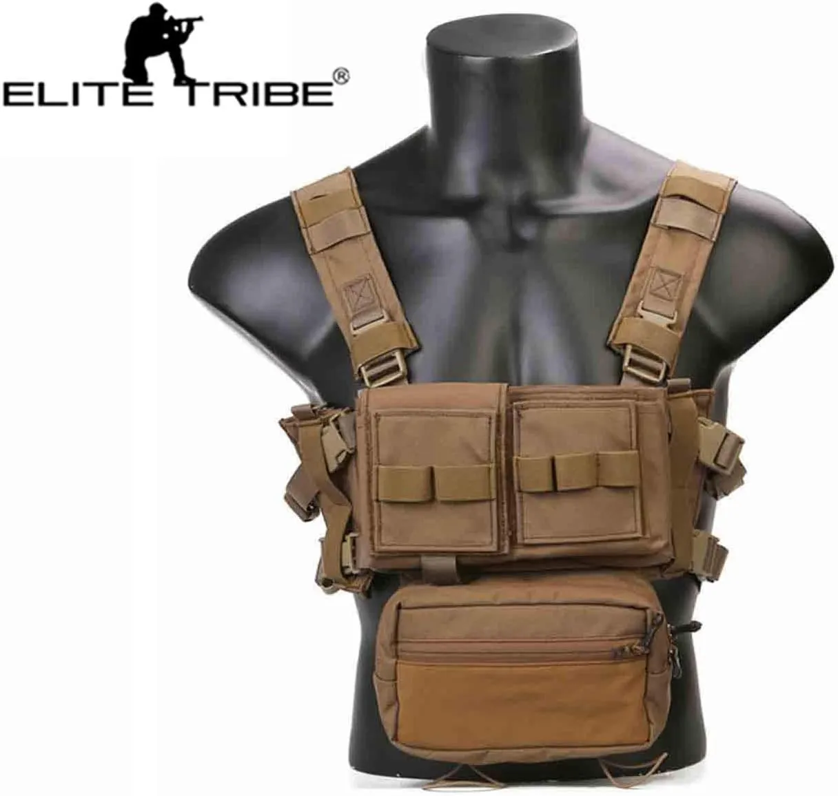 MK3 Modular Lightweight Chest Rig Micro Fight Chissis 5.56 Mag Pouch