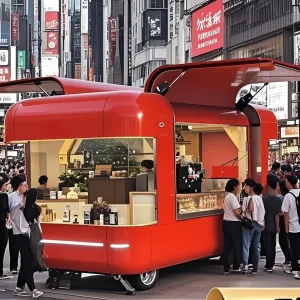 Mobile Food Truck for Sale, Concession Trailer Design with Equipment and Food Truck Cooking Station Concession Trailer