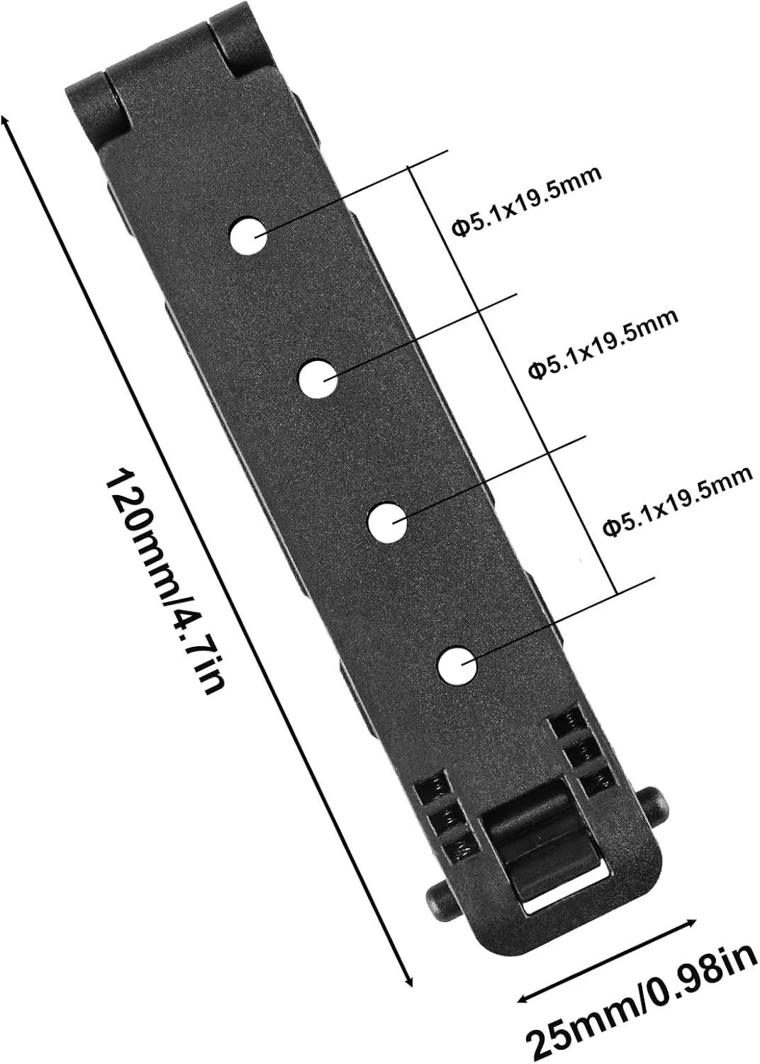 Molle Attachment with Mounting Hardware, Tactical Accessories and Equipment for Outdoor Use