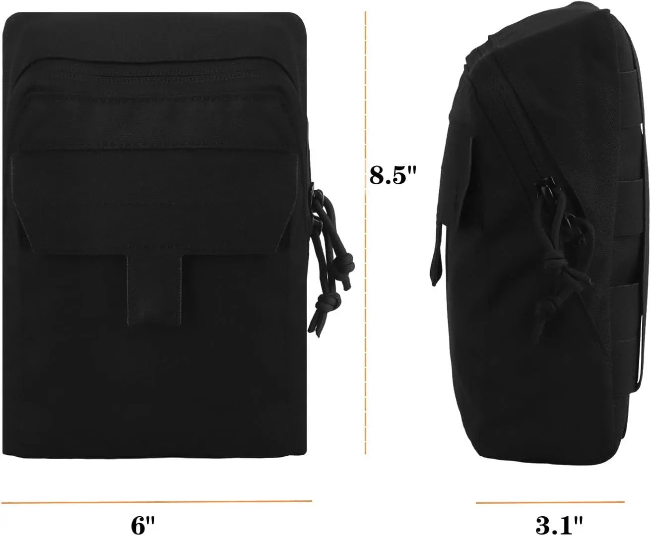 Molle Multi-Use Pouches,Tactical EDC Gp Pouch Molle General Purpose Expanded Storage Bags for Duty Belt Vest