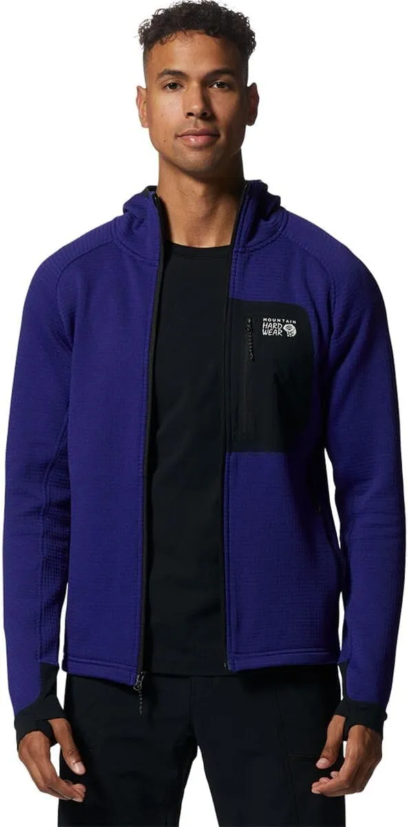 Mountain Hardwear Men's Polartec Power Grid Full Zip Hoody