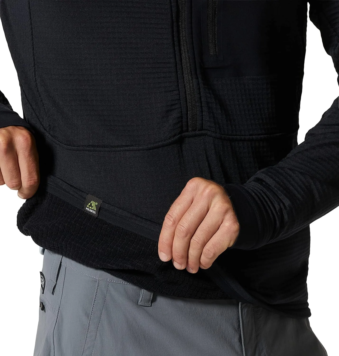 Mountain Hardwear Men's Polartec Power Grid Half Zip Jacket | Stylish and Warm Jacket for All Outdoor Adventures