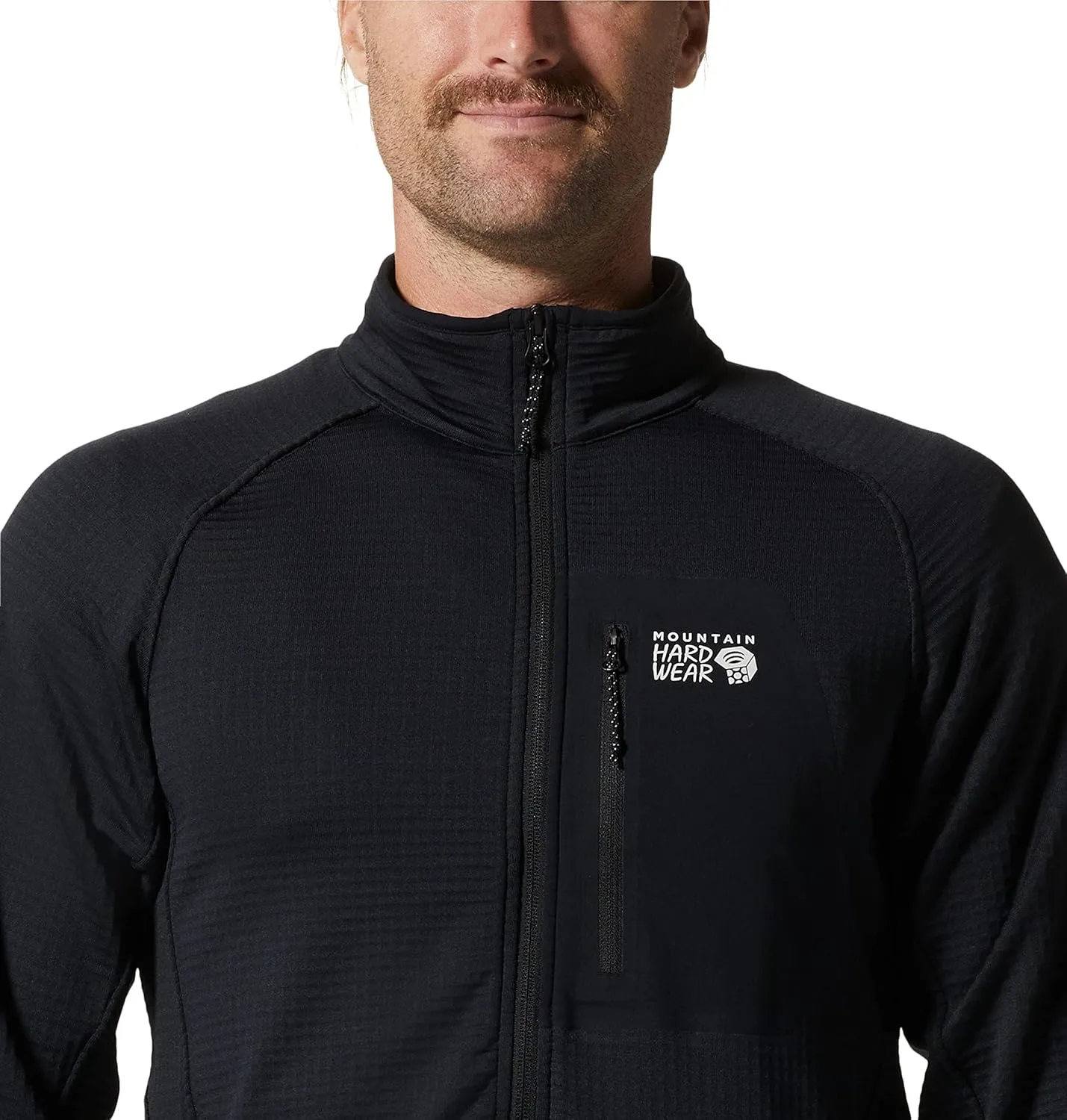 Mountain Hardwear Men's Polartec Power Grid Half Zip Jacket | Stylish and Warm Jacket for All Outdoor Adventures
