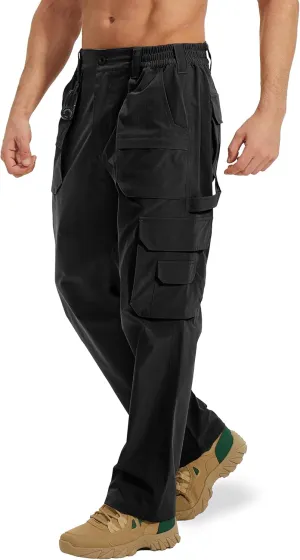 MOURCE Tactical Pants for Men Ripstop - Water Resistant Mens Work Pants Lightweight Quick Dry with 9 Pockets