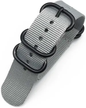 Multicolor Watch Strap Nylon Black Ring Buckle 18mm 20mm 22mm 24mm Striped Waterproof Replace Watch Accessories for Man Women