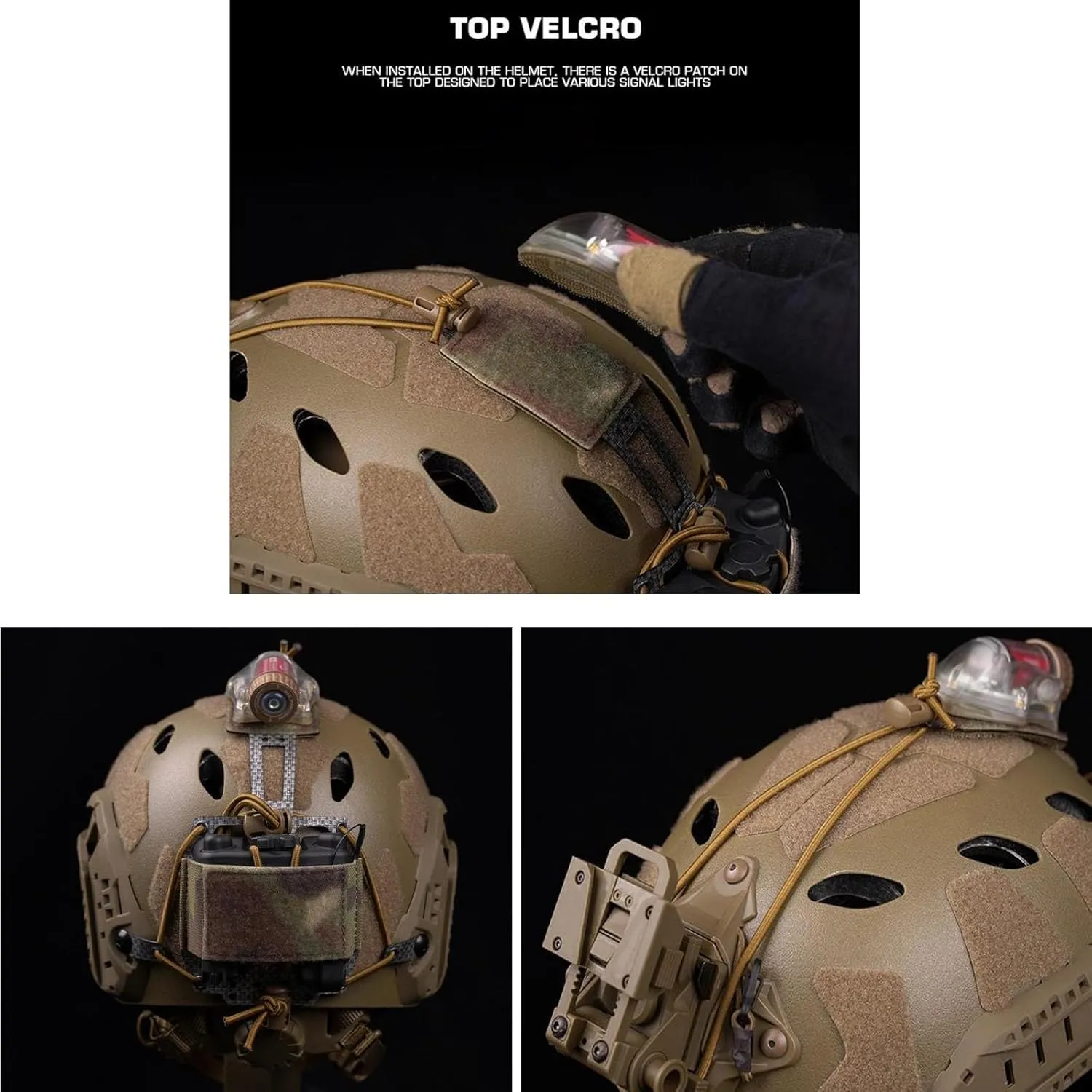 Multifunction Tactical Helmet Battery Pouch,PVS-31 NVG Battery Box Storage Pouch Elastic Adjustment Balance Weight Bag Counterweight Pack Compatible with Most Helmets