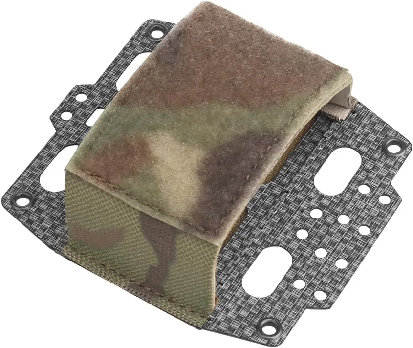 Multifunction Tactical Helmet Battery Pouch,PVS-31 NVG Battery Box Storage Pouch Elastic Adjustment Balance Weight Bag Counterweight Pack Compatible with Most Helmets