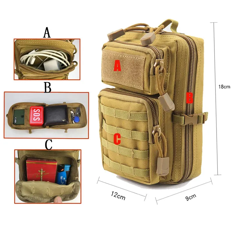 Multifunctional Tactical Waist Bag for Outdoor Adventures