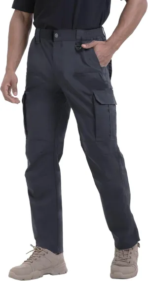 NATUVENIX Mens Work Pants Ripstop Tactical Pants for Men Lightweight Hiking Pants Men Water Resistant Cargo Pants Military