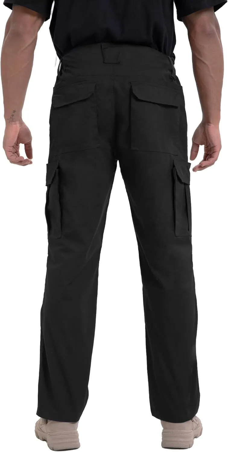 NATUVENIX Mens Work Pants Ripstop Tactical Pants for Men Lightweight Hiking Pants Men Water Resistant Cargo Pants Military