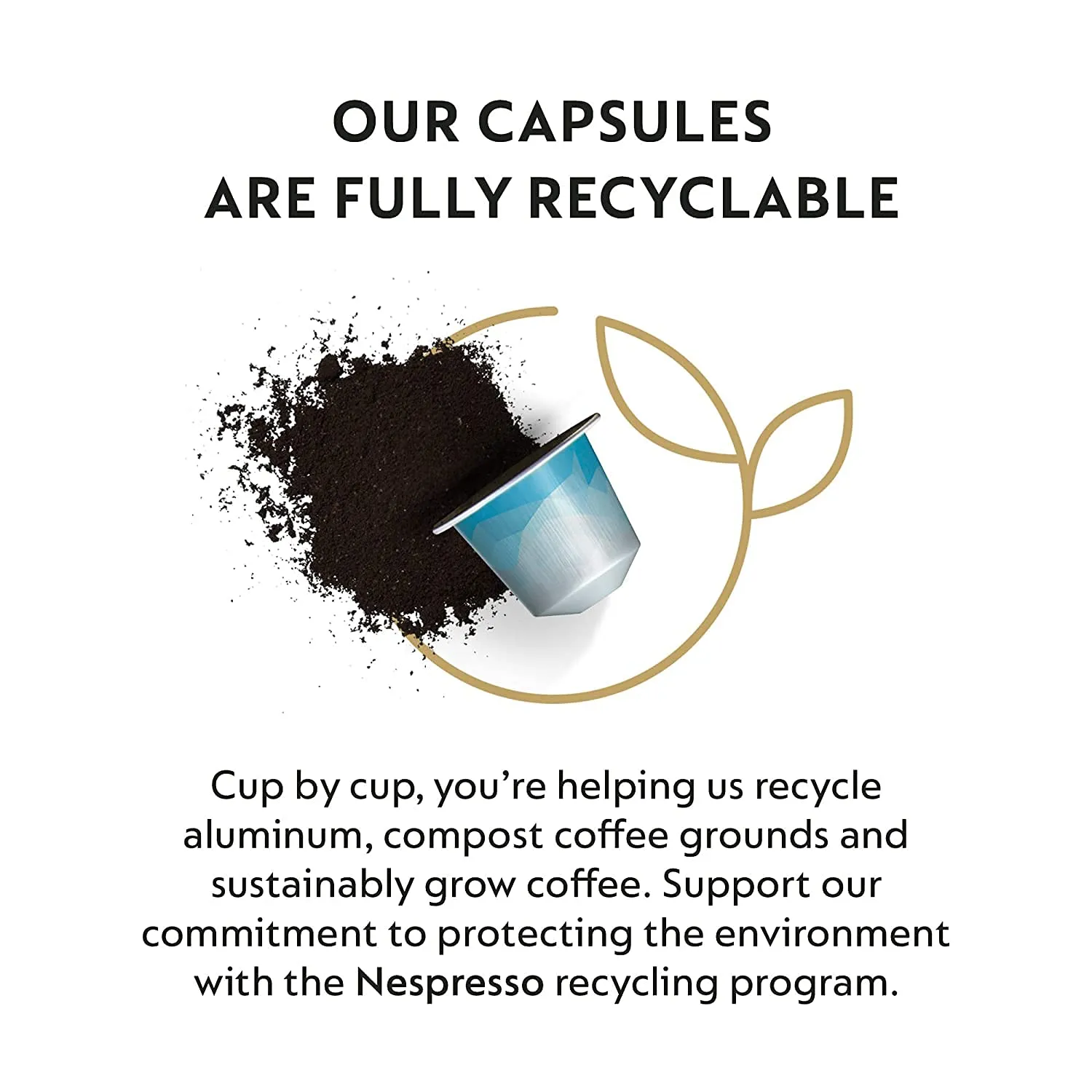 Nespresso Capsules Original Line, Freddo Delicato, 50-Count Espresso Coffee Pods