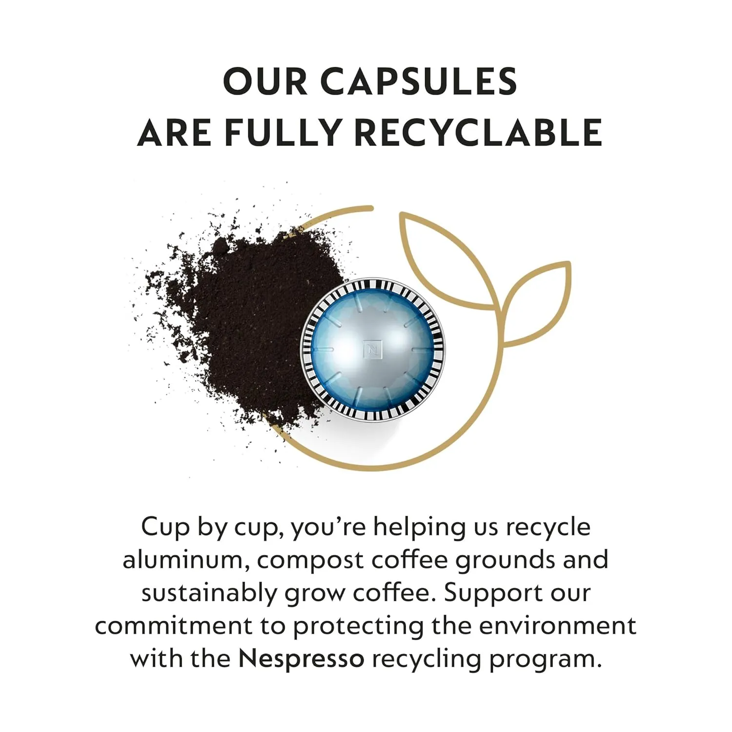 Nespresso Capsules Vertuo, Ice Forte, 30-Count Coffee Pods, Brews 7.8 oz.