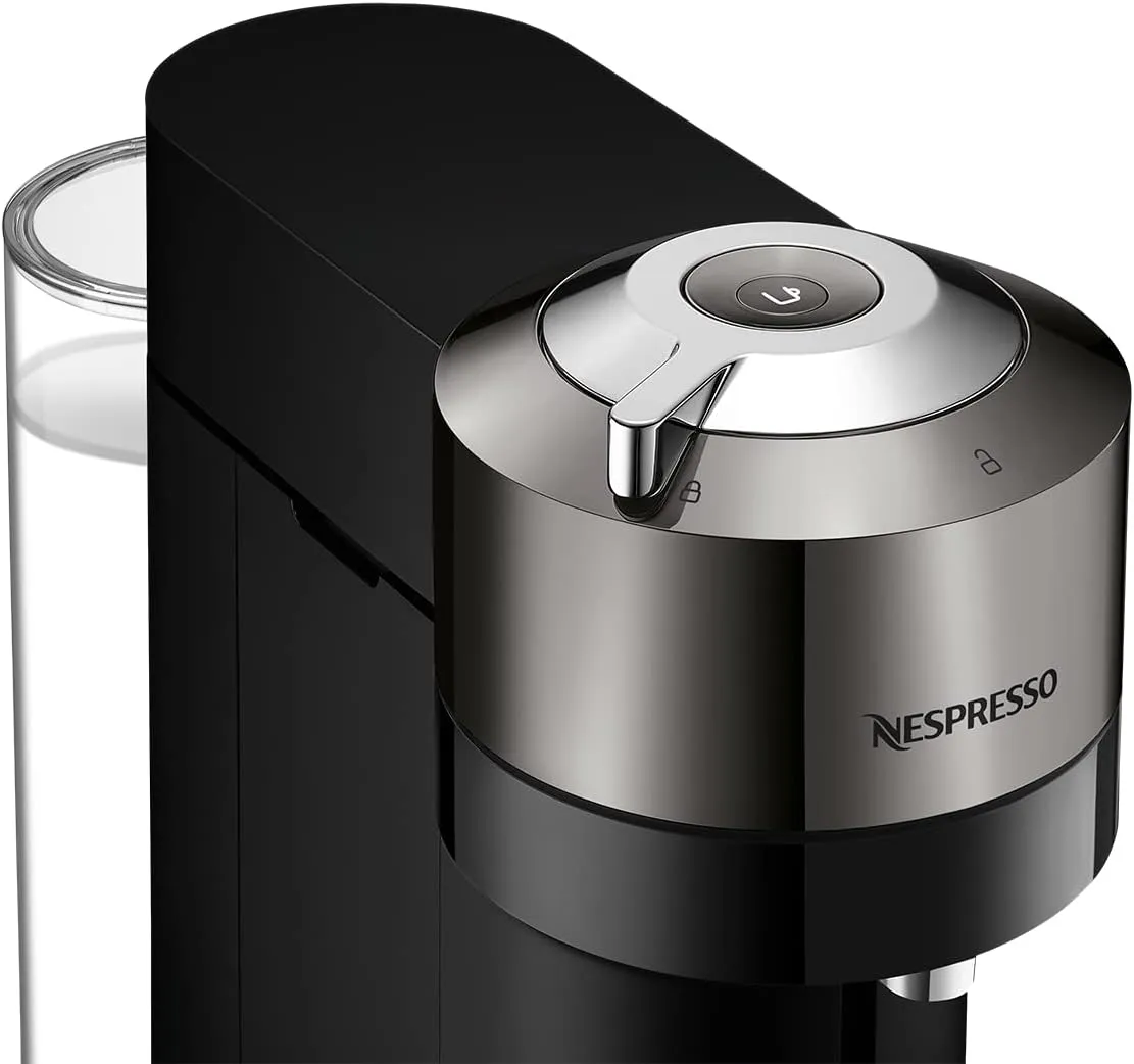 Nespresso Vertuo Next Deluxe Coffee and Espresso Machine by De'Longhi, Chrome