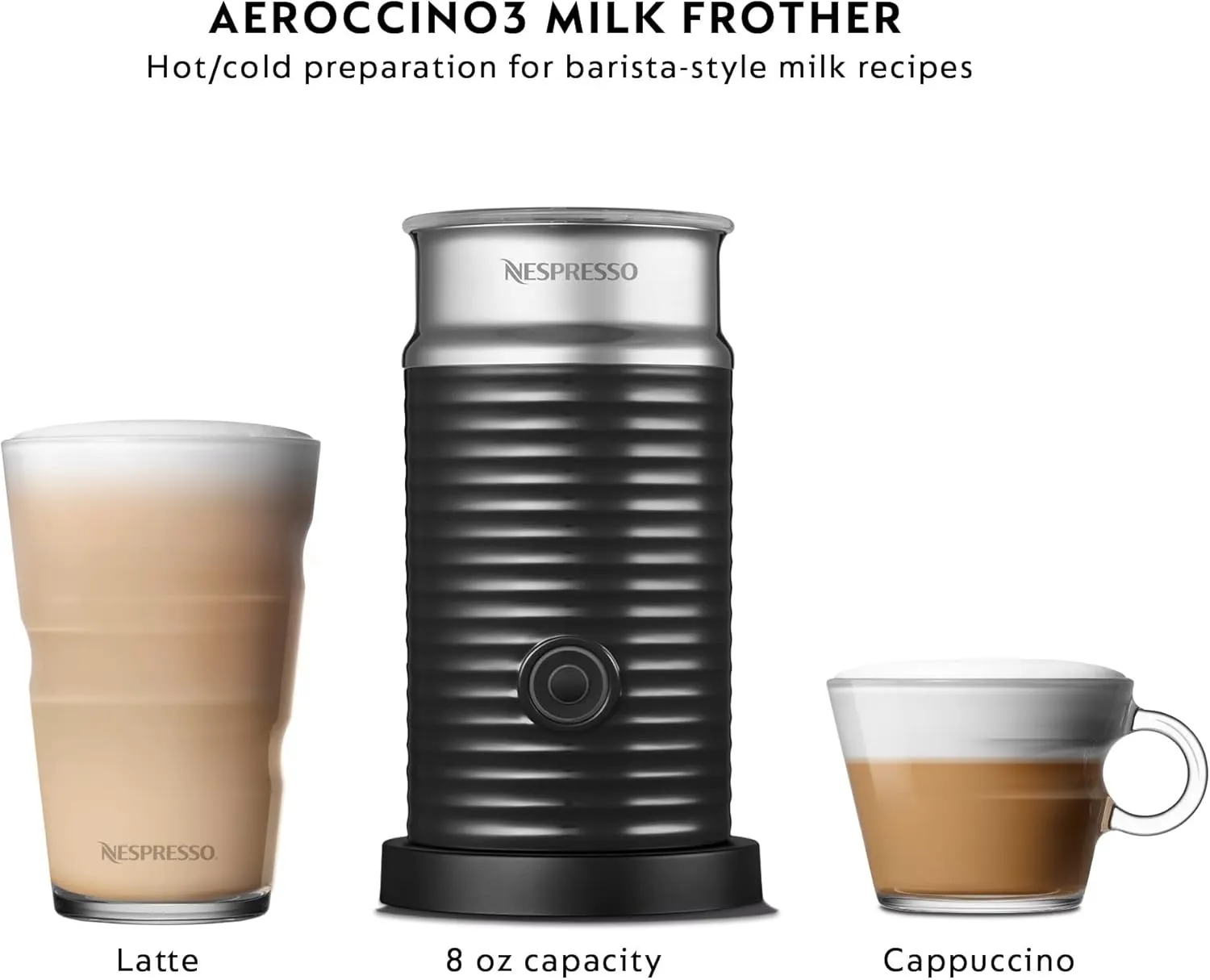 Nespresso Vertuo Pop  Coffee and Espresso Maker by Breville with Milk Frother, Coconut White