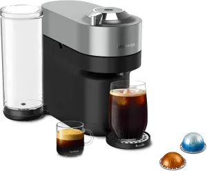 Nespresso Vertuo Pop  Deluxe Coffee and Espresso Maker by Breville, Titan