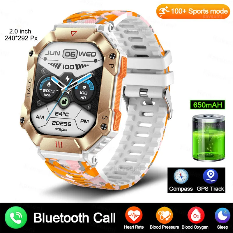 New Military Android GPS Smart Watch for Men and Women's Fitness