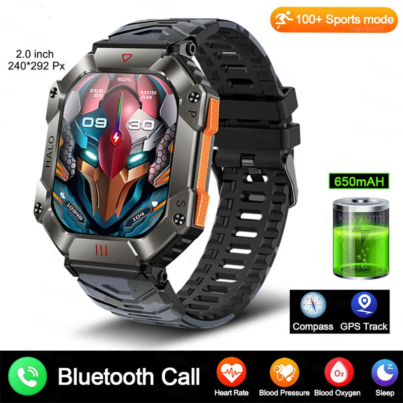 New Military Android GPS Smart Watch for Men and Women's Fitness