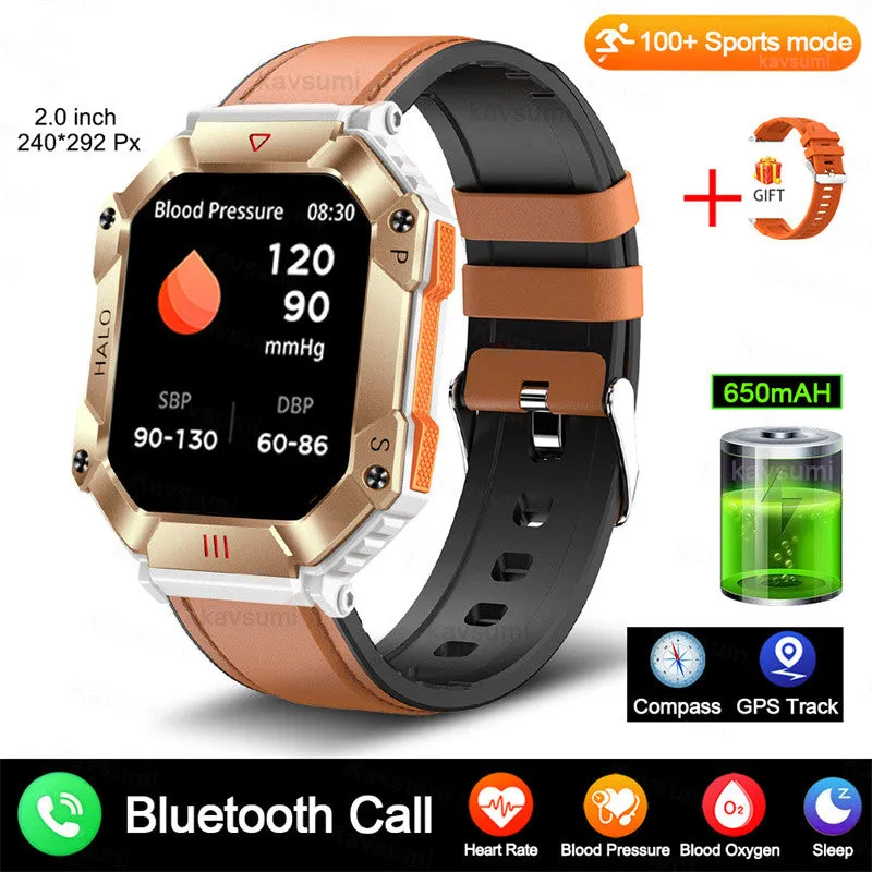New Military Android GPS Smart Watch for Men and Women's Fitness